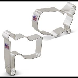 Cookie Cutter Set 2 Ann Clark Flag & United States July 4th!!